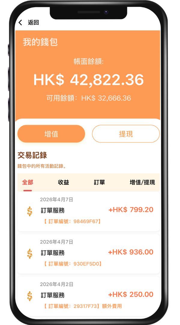 PetChat 我的錢包｜管理收入與訂單記錄